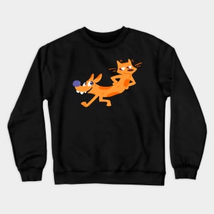 A Woof and a Purr Crewneck Sweatshirt